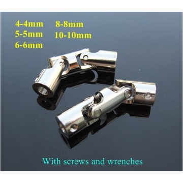 A universal coupling Three joint universal joint cardan joint 4-4 5-5 6-6 8-8 10-10mm