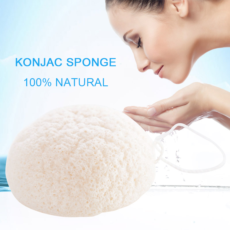 100% All Natural Konjac cosmetic puff Facial sponge Face Cleanse Washing Facial Care Face Powder Makeup Tools
