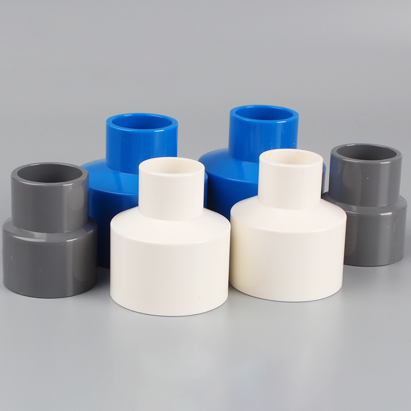 Reducer Joint PVC water supply fittings Fitting Reducing Straight Connectors Garden Water Pipe Connector PVC Pipe Fittings 1 Pcs