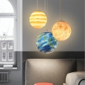 Modern LED Planets Pendant Light Home Decor Living Room Hanglamp Mars Jupiter Saturn Uranus Sun Mercury Neptune Earth Moon Lamp