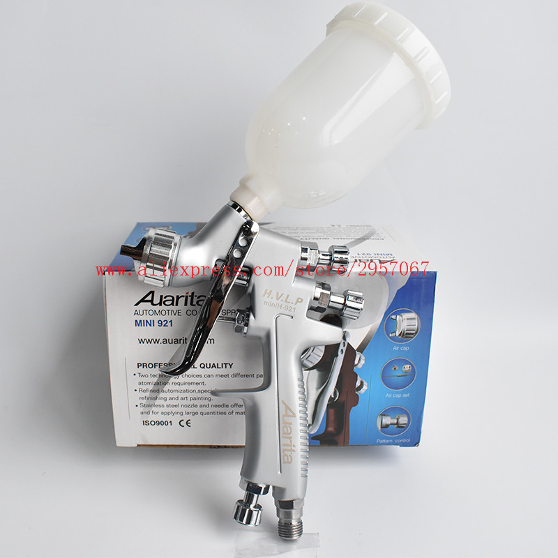 Auarita MINI H-921 Professional HVLP Gravity Feed Air Spray Gun 1.0mm nozzle 250ml mini paint sprayer