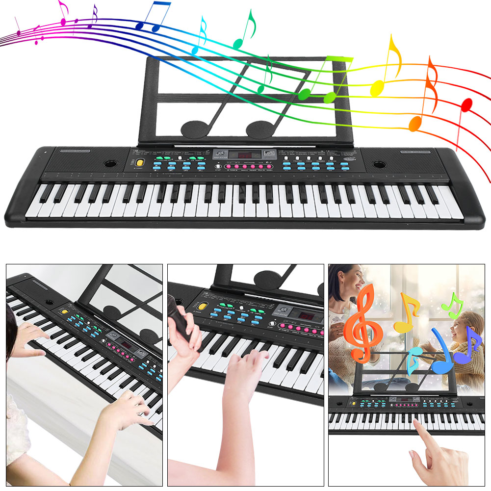 61 Keys Electronic Organ Portable Digital Music Keyboard With Microphone Kids Toy Multi-Function Children'S Electronic Organ