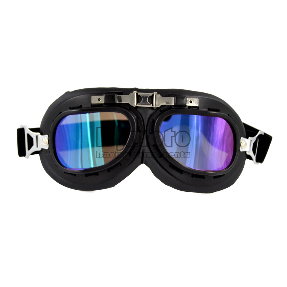 Vintage Motorcycle Goggles Glasses Retro Pilot Cruiser Steampunk Motocross Classic Goggles ATV Bike UV Protection Sunglasses