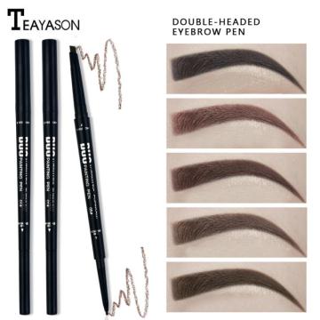 1pc Waterproof Natural Long Lasting Paint Tattoo Eyebrow Black Brown Eyebrow Pencil With Brush Makeup Cosmetics Tool TSLM1