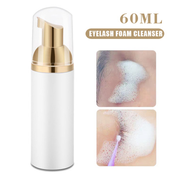 60ml Eyelash Foam Cleanser Powerful Eyelash Cleanser Foam Makeup Clean Tools Foaming Mild Eyelashes Extension Lash Tool