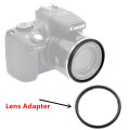 UV Filter Lens hood Cap Adapter ring & 2x Glass Screen Protector for Canon Powershot SX60 SX70 HS camera