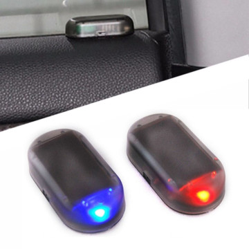 Car Accessories Interior Car Fake Security Light Solar Powered Simulated Warning Anti-Theft Caution Lamp LED Flashing Imitation