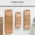 Wood Washboard Portable Scrubboard for Laundry Thicken Washing Laundry Board Clothes Cleaning Tools Antislip Laundry Accessories