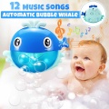 Outdoor Bubble Frogs Crabs Whale Baby Bath Toy Bubble Maker Swimming Bathtub Soap Water Toys for Children Kids With Music