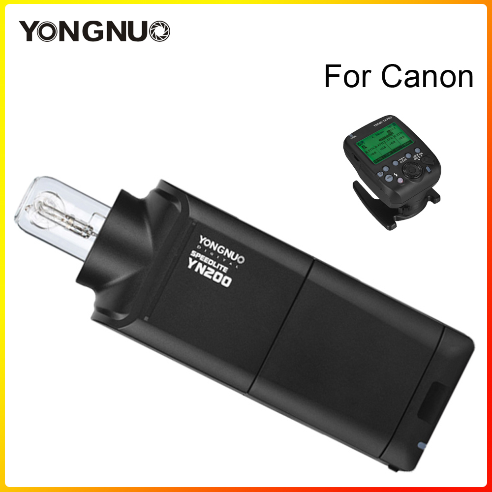 YONGNUO YN200 Flash Light Speedlite TTL HSS 2.4G 200W Battery with 560TX Pro Trigger for Canon Nikon Camera Outdoor Studio flash