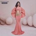 2020 winter new belly dance practice clothes loose jacket fishtail long skirt female adult elegant performance costume