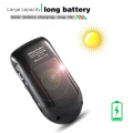 JINSERTA Solar Powered Car Speakerphone Bluetooth Kit Hands free Sun Visor Speaker with Phone Book Voice Calling