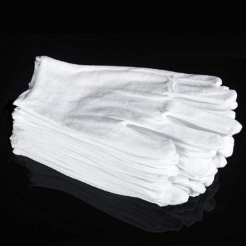 1 Pairs White Gloves Cotton Work Gloves For Dry Hands Handling Film SPA Gloves Ceremonial Inspection Gloves Ceremonial Gloves