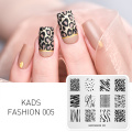 KADS Nail Art Stamping Plate Nail Image Stamp Template 3D Fashion Pattern Polish Printing Stamp Plates DIY Manicure Stencil Tool