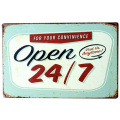 24 Styles SHOP Signs Vintage Metal Tin Sign Cafe Pub Bar Decorative Poster Plaque Home Wall Decor Come In We're Open Plates A764