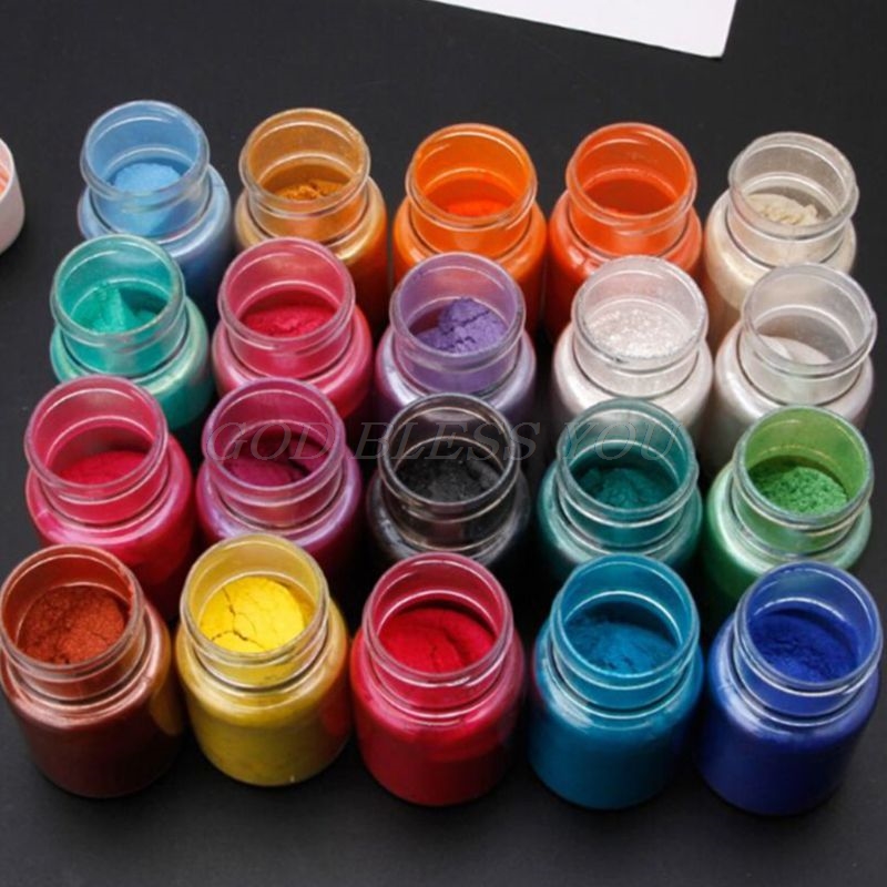 56 Bottles/Set Cosmetic Grade Pearlescent Mica Powder Epoxy Resin Dye Pearl Pigment DIY Jewelry Crafts Making Accessory