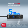 USB Hub 3.0 Multi USB 3.0 Hub USB Splitter High Speed 3 / 6 Ports Hab TF SD Card Reader All In One For PC Computer Accessories