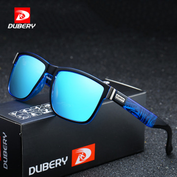 DUBERY Brand Design Polarized Sunglasses Men Driver Shades Male Vintage Sun Glasses For Men Spuare Mirror Summer UV400 Oculos518