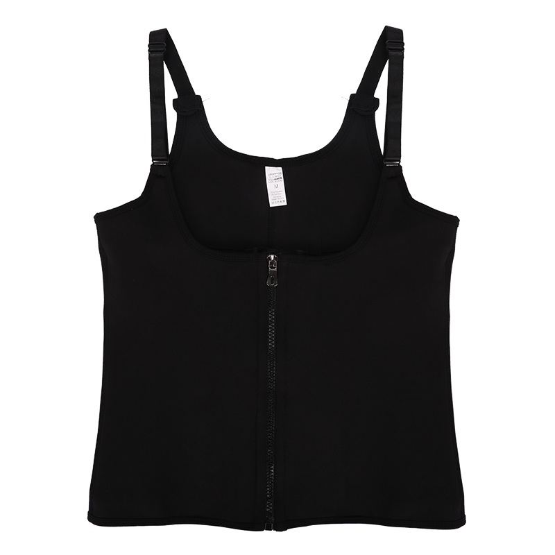 Adjustable Shoulder Strap Waist Trainer Vest Corset Women Zipper Hook Body Shaper Plus Size Waist Cincher Tummy