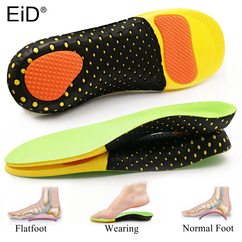 Sports Orthopedic Insoles Pads For Shoes Sole Flat Foot Arch Supports Ortopediche Shoe Inserts Memory Foam Foot Insole Men Women