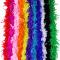 11G 2M Natural Turkey Feathers Boas Ribbon Plumes For Shawl Scarf Carnival Wedding Dress Sewing Accessory Home Decoration Crafts
