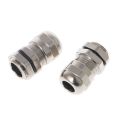 3PCS Stainless Steel Metal PG7 Waterproof Cable Glands Connector Wire Glands for 3.0-6.5mm cable High quality