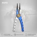 Booms Fishing X01 Aluminum Fishing Pliers with Coil Lanyard and Sheath