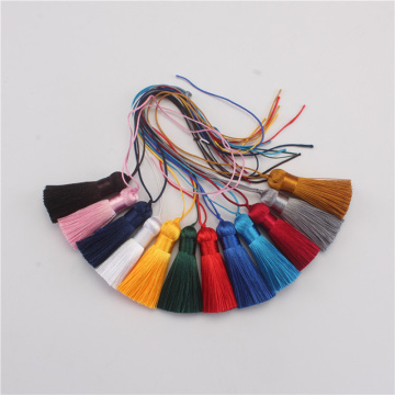 2PCS 5cm Hanging rope fat Silk Tassels fringe sewing bang tassel trim key tassels for DIY Embellish curtain accessories parts