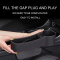Car Seat Gap Organizer Universal Car Accessories Car Organizer Box Leather Auto Storage Case With USB Charging Stowing Tidying