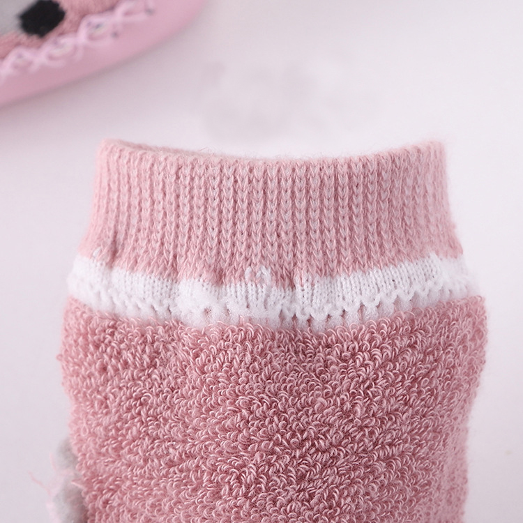 Toddler Indoor Sock Shoes Newborn Baby Anti-slip Socks Winter Thick Terry Cotton Baby Girl Sock with Rubber Soles Infant Sock