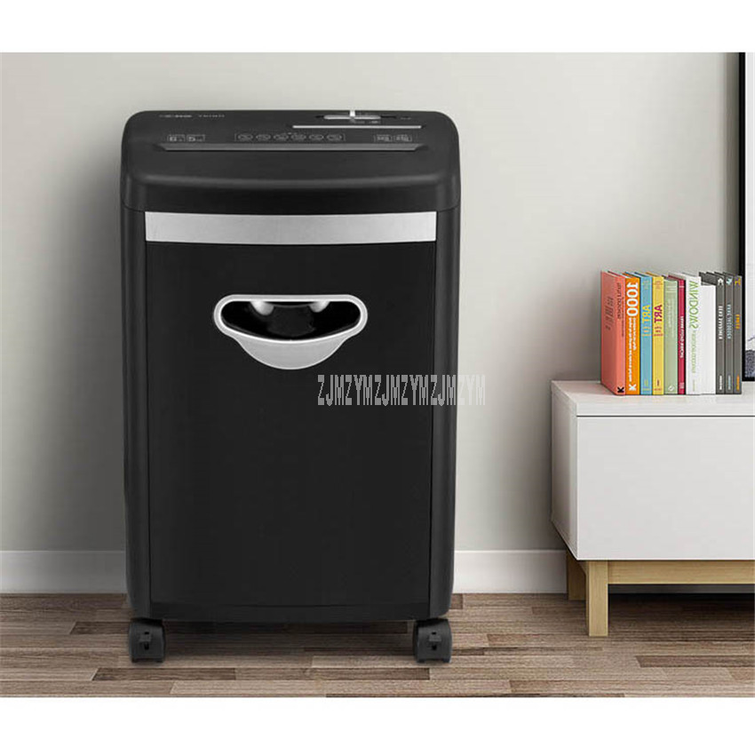 18L High Secrecy Level A4 Size Office Automatic Electric Paper Shredder Effect 3x12mm Electric Card Paper Crush Shredder T618D