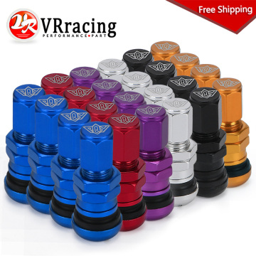 4pcs / set Universal Motorcycle Car Wheel Tubeless Tire Valve Air Caps for Tire Valve Stem Aluminum Metal Air Valve Stem VR-WR11