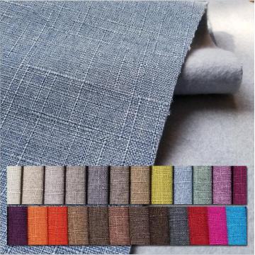 Bamboo and hemp solid sofa fabric cotton and hemp linen imitation hemp composite yarn dyed decorative fabric