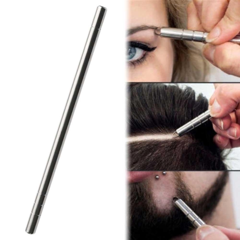 Professional Engrave Beard Hair Scissors Eyebrow Head Pen Barber Hairdressing Tattoo Oil Eyebrow Scissors Carve Carvi R6X8