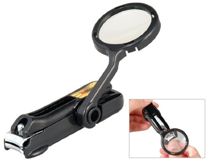 Magnifier Finger nail Clipper Toenail Toe Finger Nail Cutter Scissor Maginify Trimmer Manicure Pedicure Tool