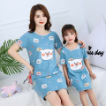 New Children's Nightdress Baby Mother Cotton Pajamas Girls Parent-child Sleepwear Unicorn Nightgown Nighty Kids Princess Dress