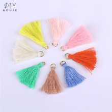 100Pcs Hanging Ring Tassel Fringe Pendant DIY Crafts Small Tassels Trim Garments Curtains Decor Earrings Jewelry Components