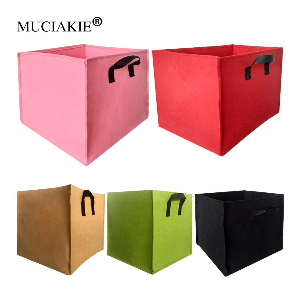 MUCIAKIE 2/4/7/10Gallon Garden Grow Square Planting Bag Plant Container Pouch With Handles Garden Seedlings Cultivation Bag
