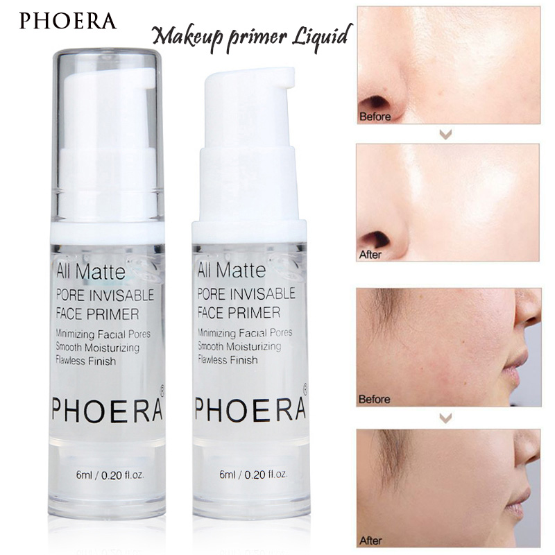 PHOERA Makeup Base Primer Liquid Matte Make Up Fine Lines Oil-control Facial Cream Brighten Foundation Primer Cosmetics TSLM2