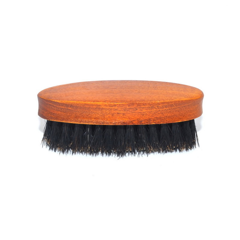 Men Boar Bristle Beard Mustache Combs Hair Brush Wood Handle Boar Mustache Styling Detangling Straightening For Beard Combs