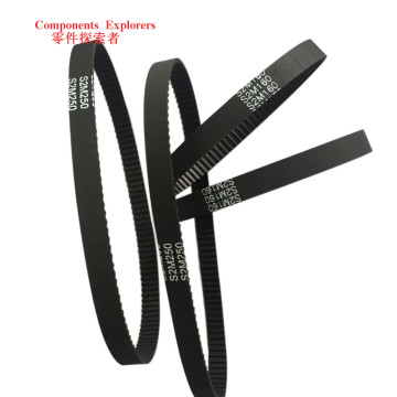 5Pcs S2M Timing Belt 160 164 166 170 172 176 180 190 192 196 198mm Width 6mm Closed-loop Synchronous Rubber Belts