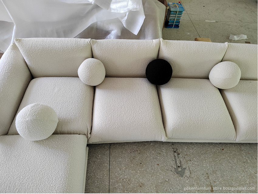 Boucle fabric Marenco sofa