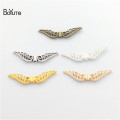 BoYuTe (100 Pieces/Lot) 31*8MM with 1MM Hole Metal Alloy Angel Wing Beads Diy Hand Made Jewelry Accessories Wholesale