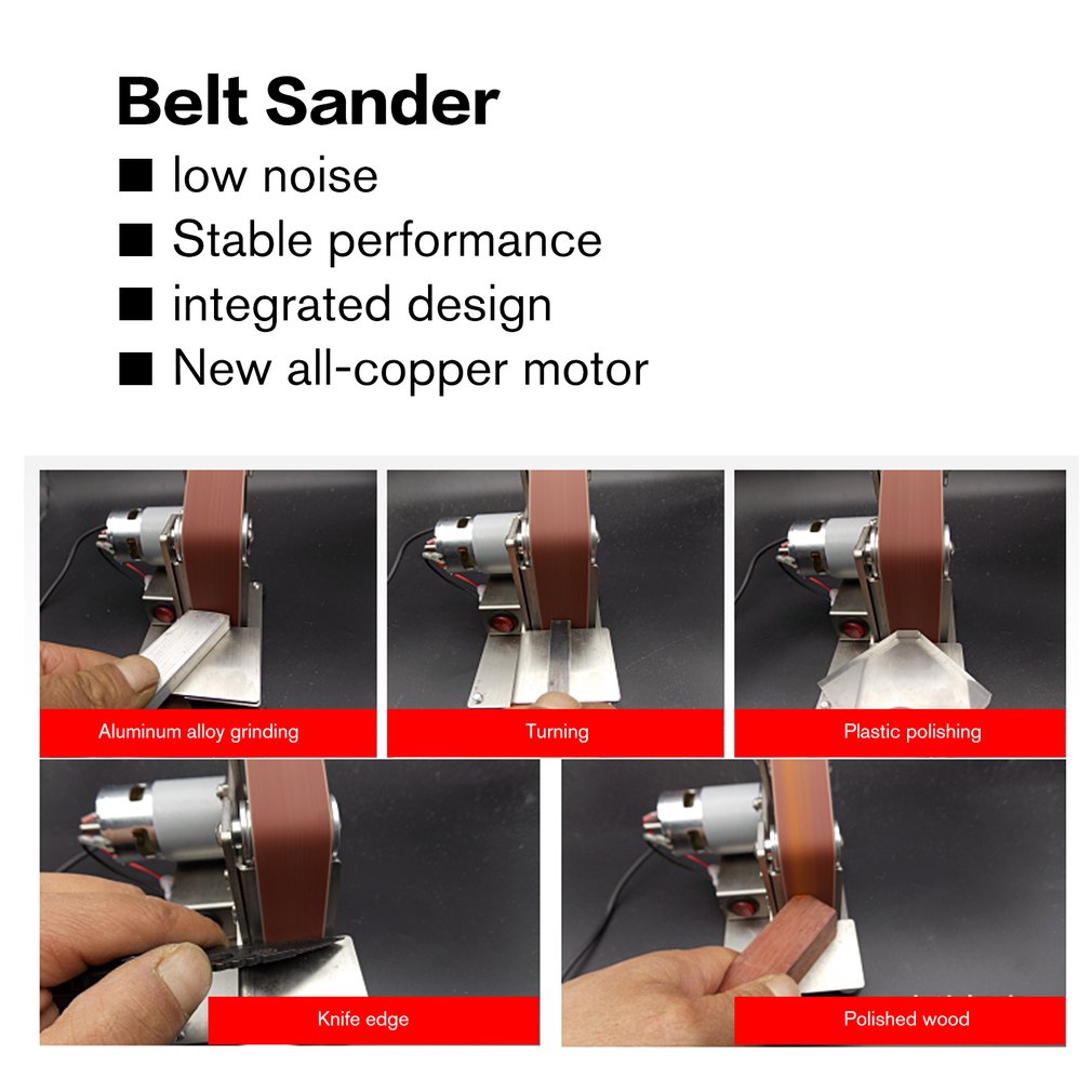 Multifunctional Grinder Mini Electric Belt Sander Polishing Grinding Machine Cutter Edges Sharpener Belt Grinder Sanding Sale