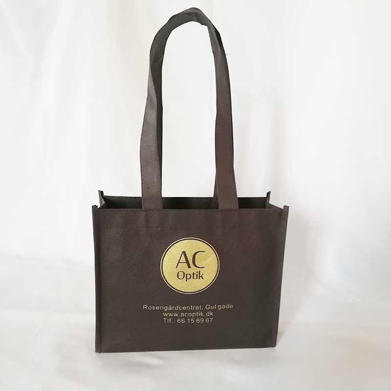 500pcs/lot Chocolate color custom bags with my logo printed packaging shopping bags clothing boutique promotional trade show bag