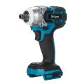 18V Cordless Electric Impact Wrench Motor 1/2" Square Brushless Rechargeable Wrench LED Light For Makita Battery