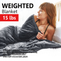 Hot selling in the United States 6.8kg Weighted Blanket reduce Anxiety Gravity blanket Fast shipment from us overseas warehouse