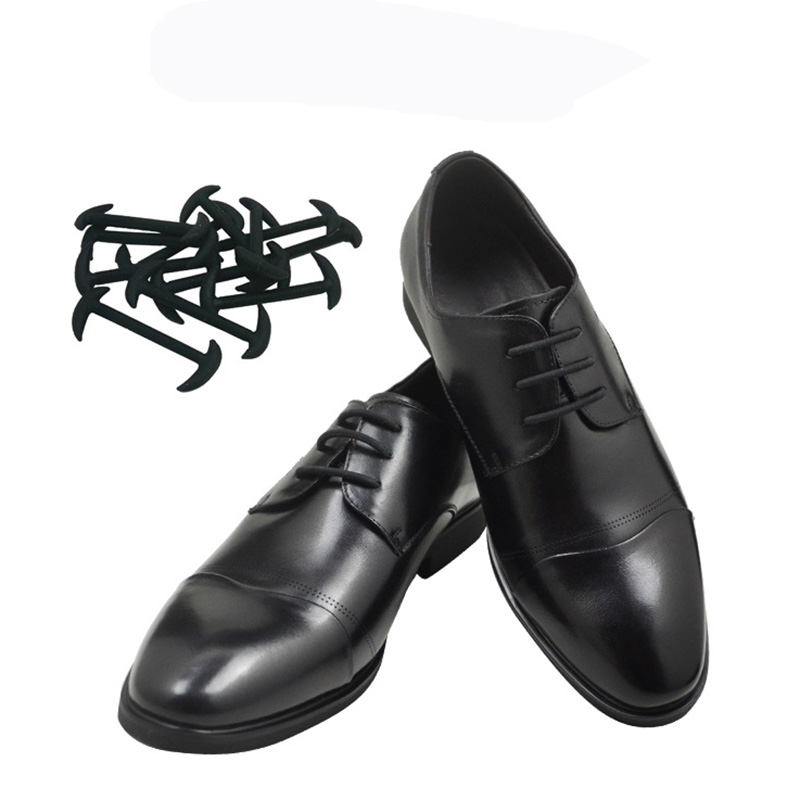 12pcs/set Leather Silicone Shoelaces sneakers shoes lace Lazy No Tie Shoelaces Elastic Silicone ShoeLace Suitable Unisex laces