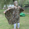 New Lifelike 3D Leaves Camouflage Poncho Cloak Stealth Suits Outdoor Woodland CS Game Clothing for Shooting Birdwatching Set