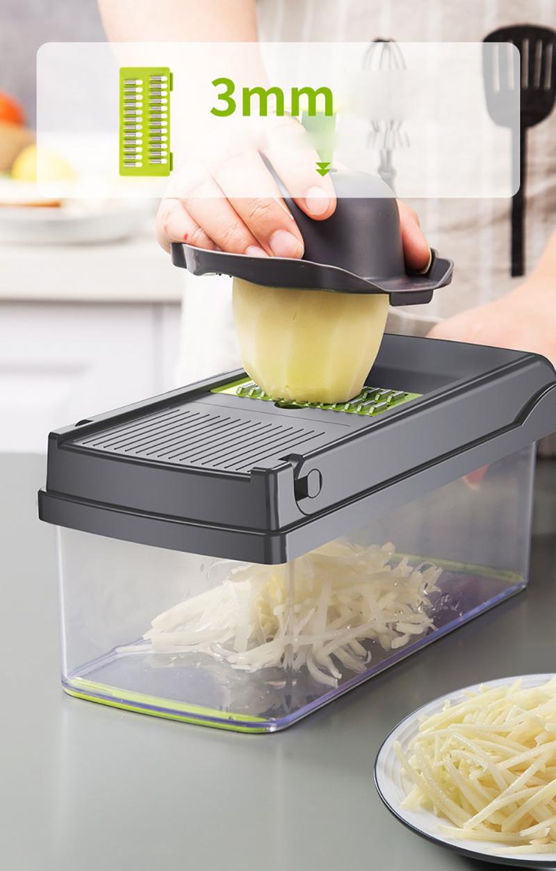 Vegetable Cutter Mandoline Slicer Kitchen Accessories Fruit Cutter Potato Peeler Carrot Cheese Grater Vegetable Slicer Chopper